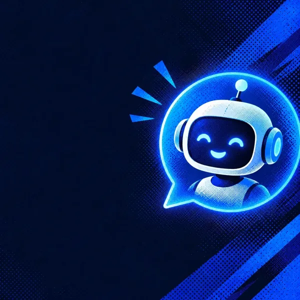 A friendly chat assistant icon